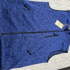 Ocean & Coast Blue Zip-Up Vest Large